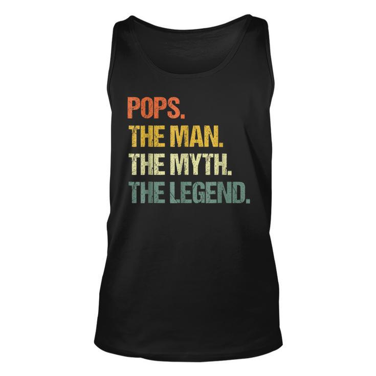 Pops The Man The Myth The Legend Fathers Day Unisex Tank Top