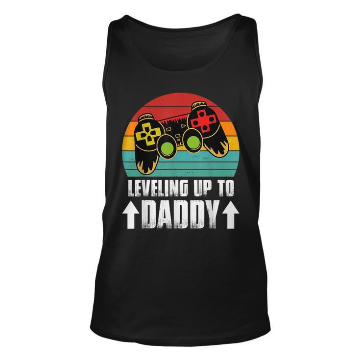 Pregnancy Announcement For Gamer Dad Leveling Up To Dad  Unisex Tank Top