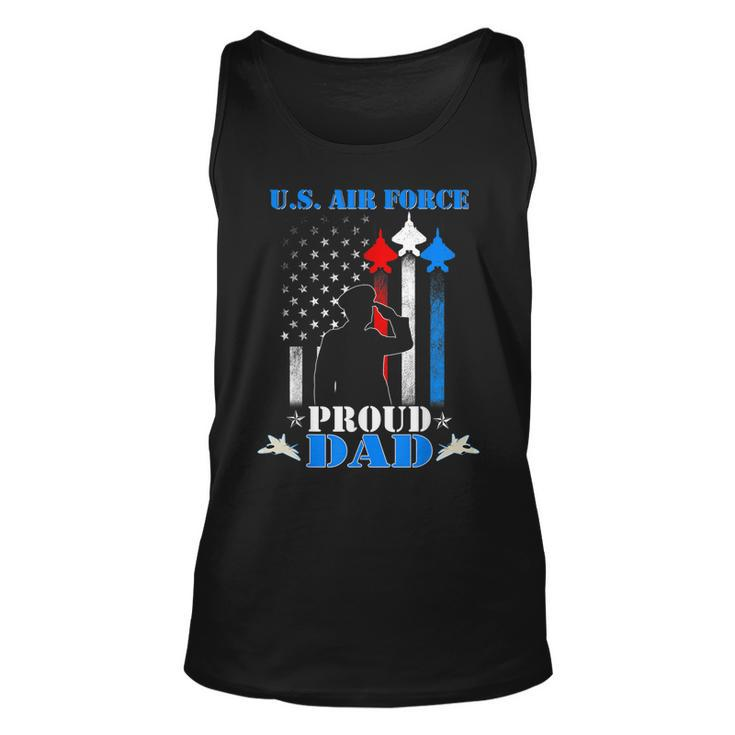 Pride Military Family Proud Dad Us Air Force   Unisex Tank Top