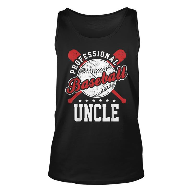 Professional Baseball Uncle Team Sport  Unisex Tank Top