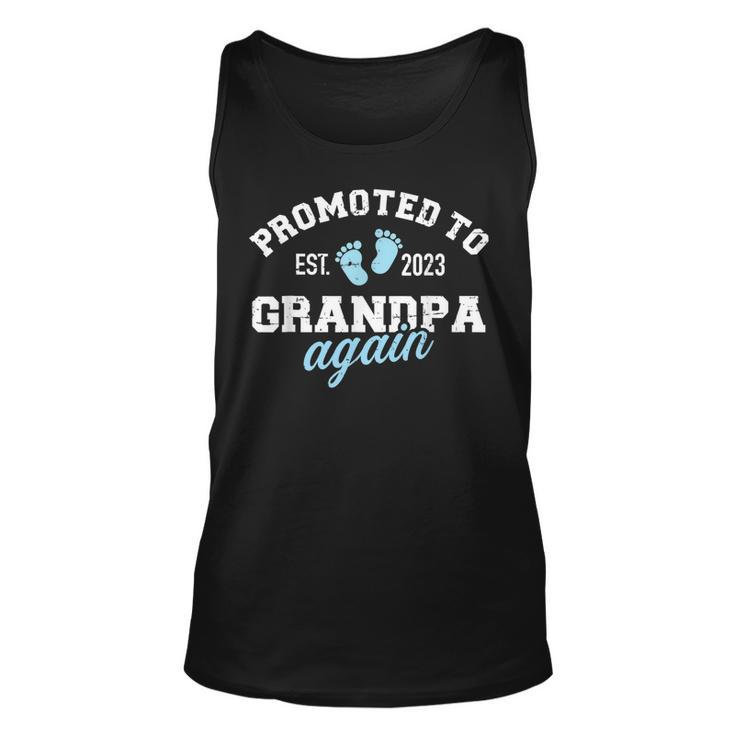 Promoted To Great Grandpa Again 2023 Great Grandfather To Be Tank Top