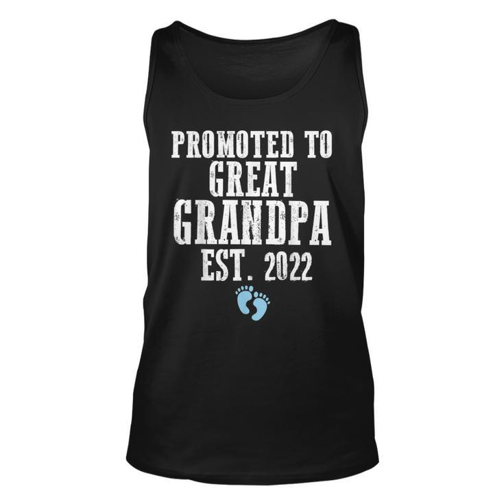 Promoted To Great Grandpa Est 2022 Team Boy  Unisex Tank Top