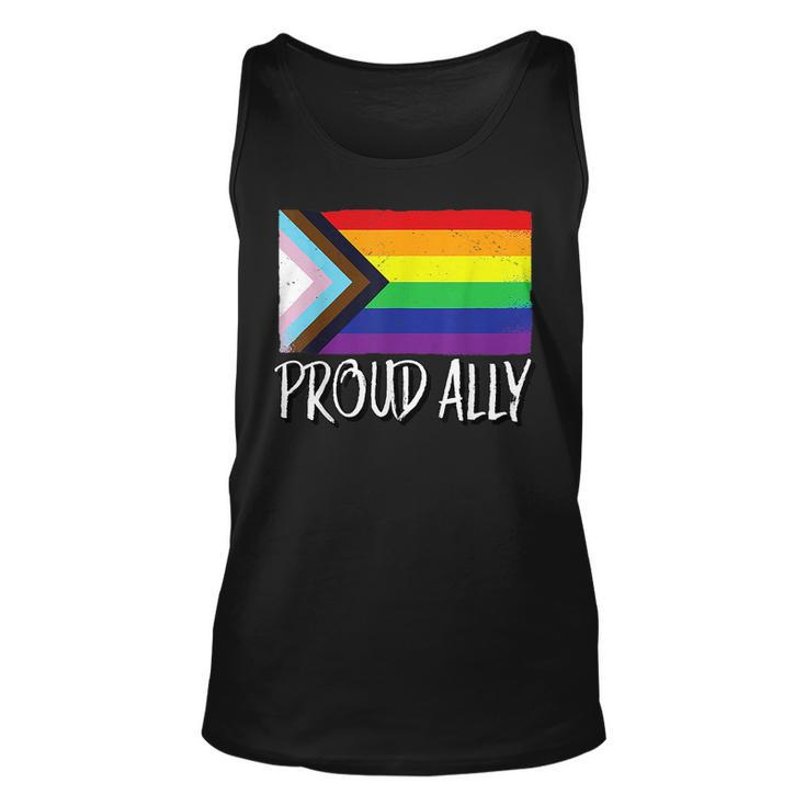 Proud Ally Pride Month Lgbt Transgender Flag Gay Lesbian  Unisex Tank Top