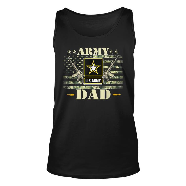 Proud Army Dad United States Usa Flag Father Tank Top