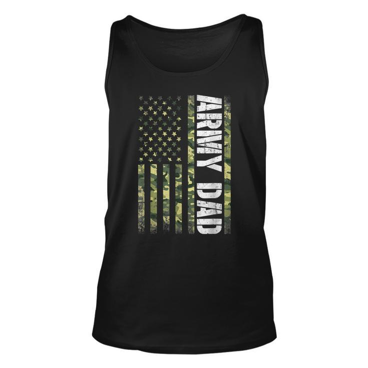 Proud Army Dad United States Usa Flag Gift For Fathers Day  Unisex Tank Top