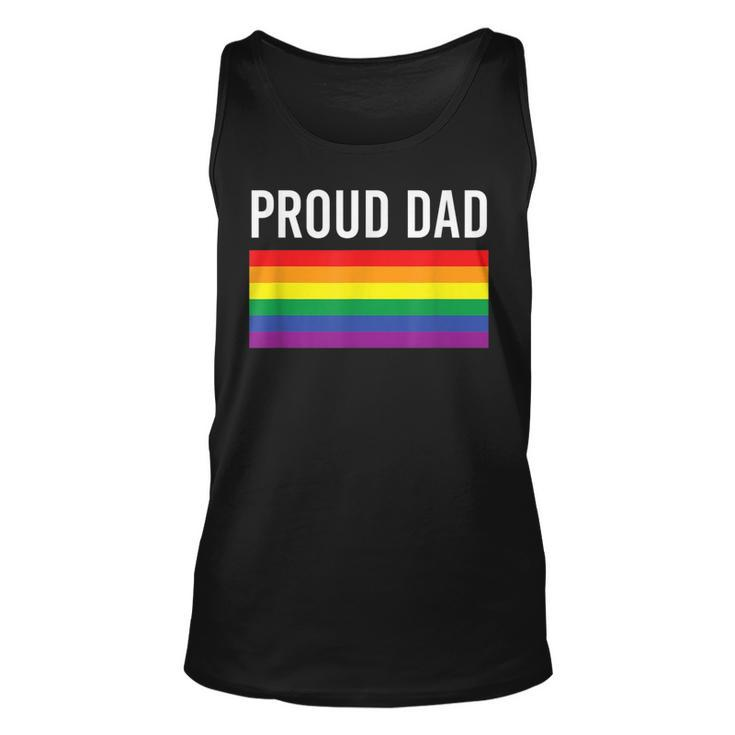 Proud Dad - Gay Pride Lgbtq Father Parent  Unisex Tank Top