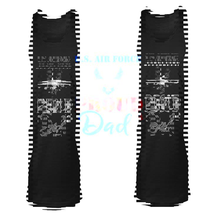Proud Dad Us Air Force Stars Air Force Family Unisex Tank Top