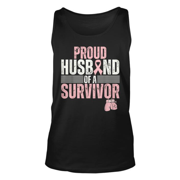Proud Husband Of Survivor Breast Cancer Survivor Awareness Tank Top