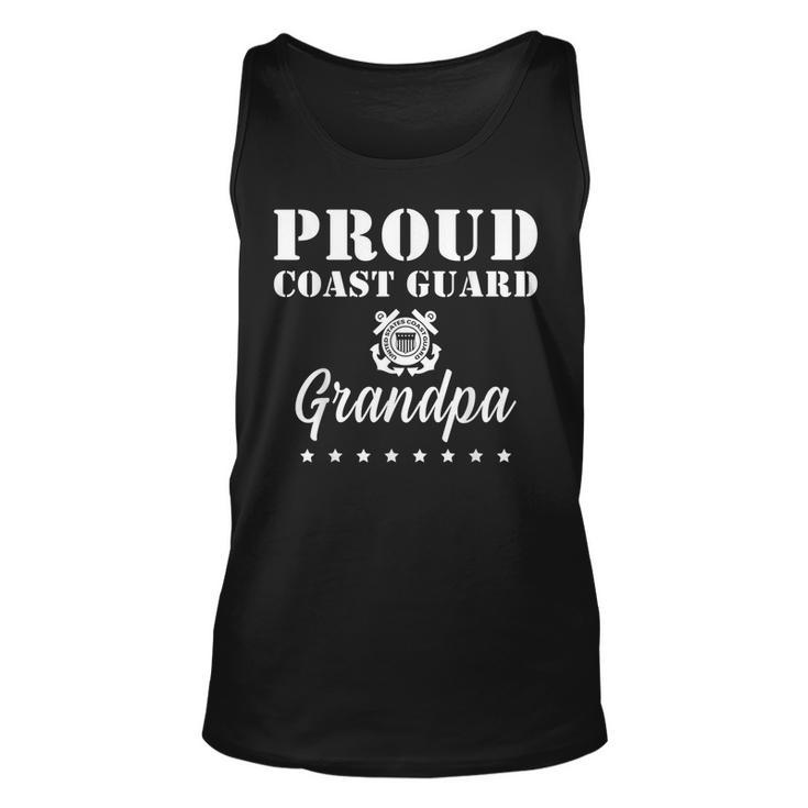 Proud Us Coast Guard Grandpa Us Military Tank Top