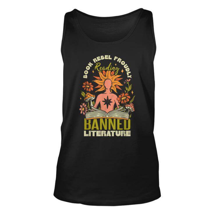 Proudly Reading Banned Literature Banned Books Tank Top