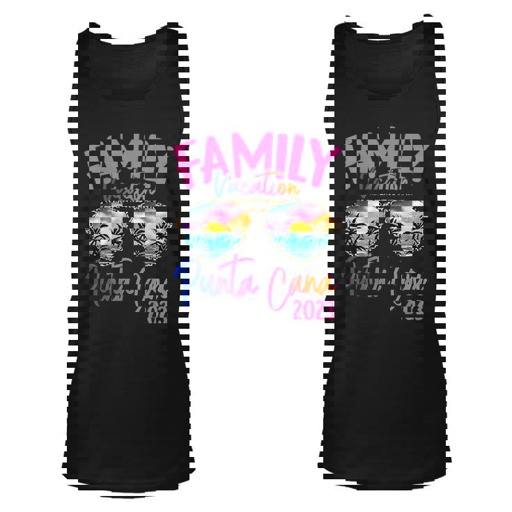 Punta Cana Dominican 2023 Sunglasses Theme Family Vacation  Unisex Tank Top