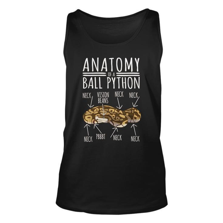 Python Snake Owner - Anatomy Of A Ball Python  Unisex Tank Top