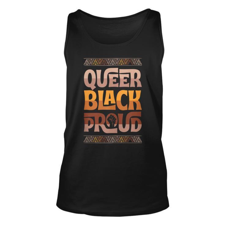 Queer Black Proud Gay Pride Blm Fist Black Lgbtq Pride Month Tank Top