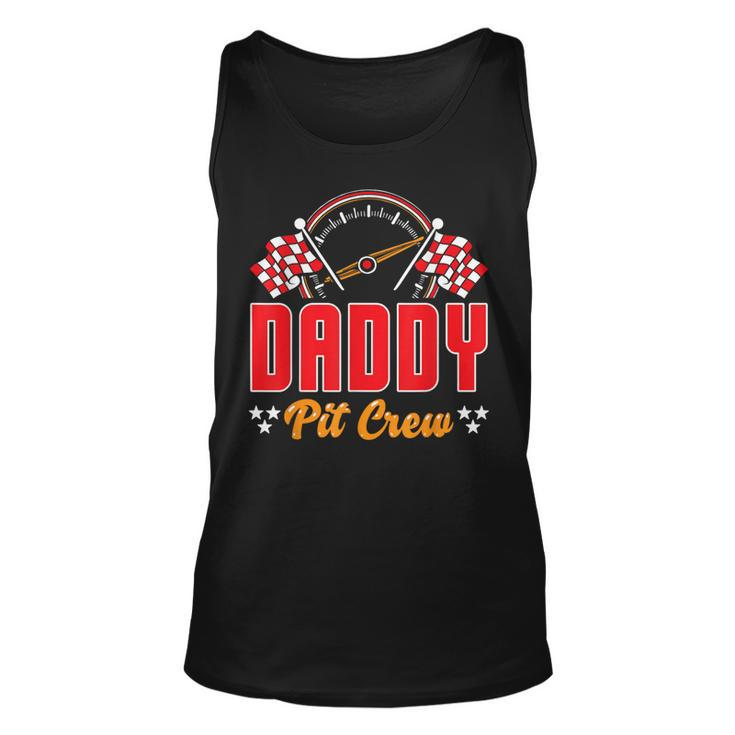 Race Car Birthday Party Matching Family Daddy Pit Crew Tank Top