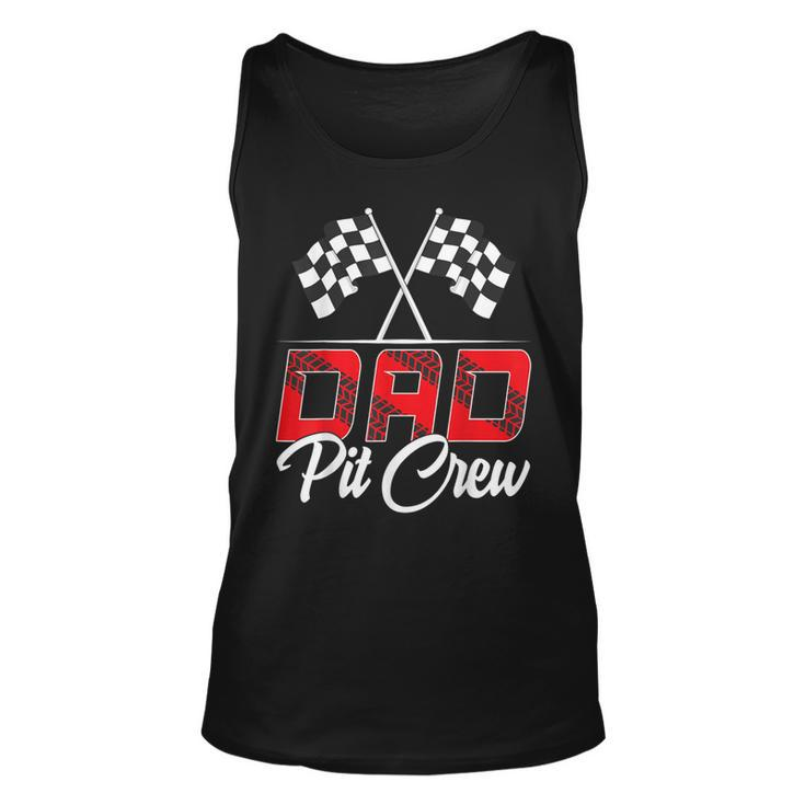 Race Car Birthday Party Racing Family Dad Pit Crew Tank Top
