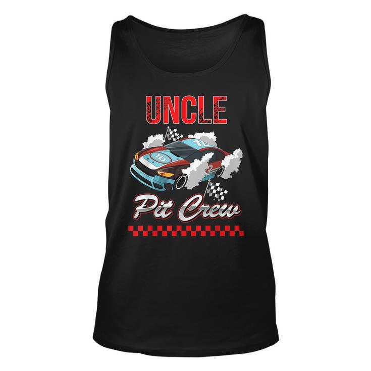 Race Car Birthday Party Racing Uncle Pit Crew For Uncle Tank Top