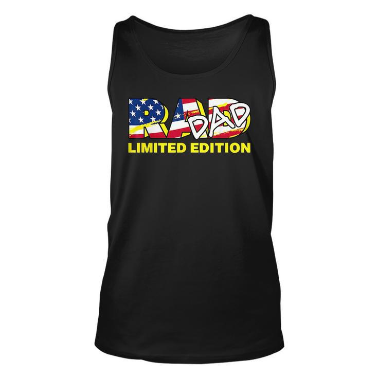 Rad Dad Radical 1980S Music Video Style Graphics Fathers Day Tank Top