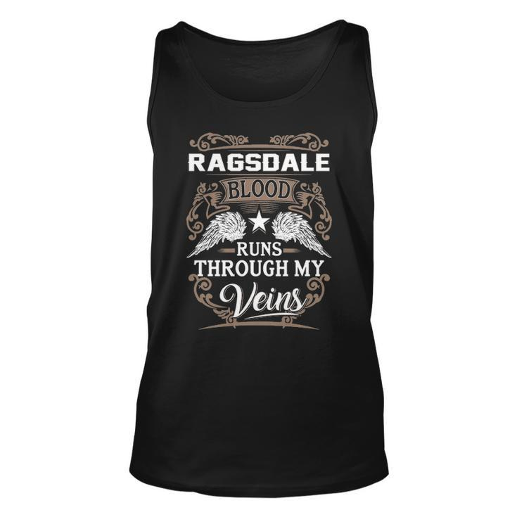 Ragsdale Name Gift Ragsdale Blood Runs Throuh My Veins Unisex Tank Top