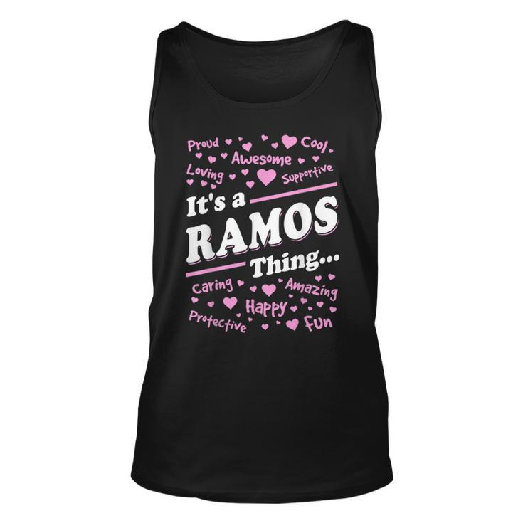 Ramos Surname Last Name Its A Ramos Thing Last Name Tank Top
