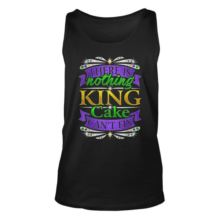 There Is Nothing King Cake Cant Fix Novelty Pun Humor Tank Top