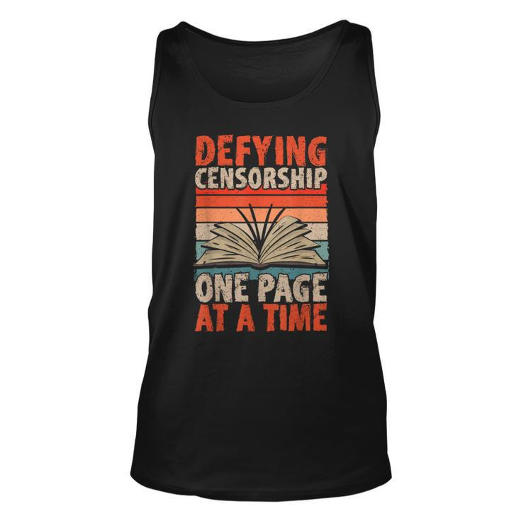 Read Banned Books Defying Censorship Banned Books Tank Top