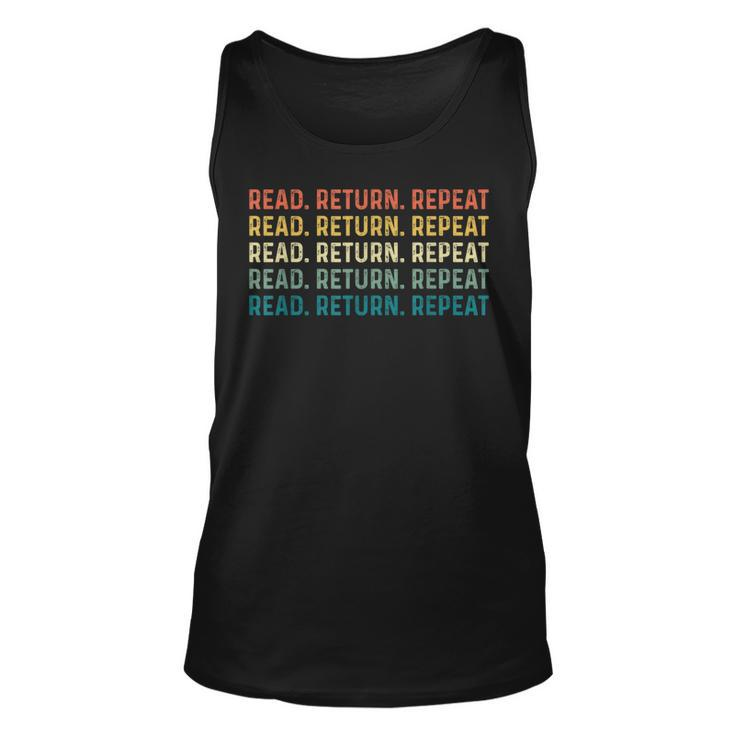 Read Return Repeat Cute Librarian Library Worker  Unisex Tank Top