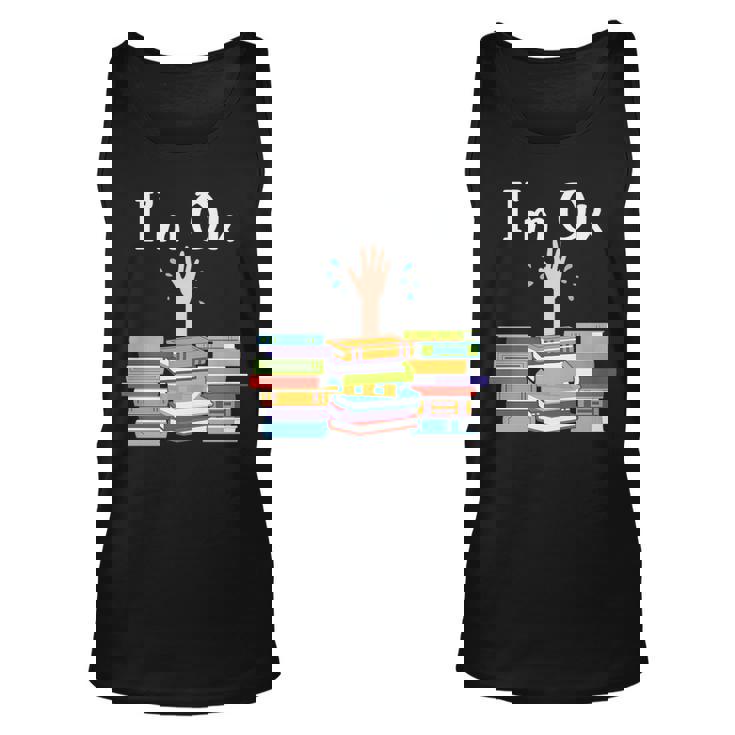 Reading Book Lovers Im Ok National Book Lovers Day Reading Tank Top