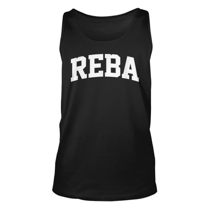 Reba Name Last Family First College Arch Unisex Tank Top