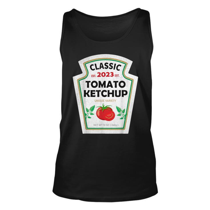 Red Ketchup Diy Costume Matching Couples Groups Halloween Tank Top