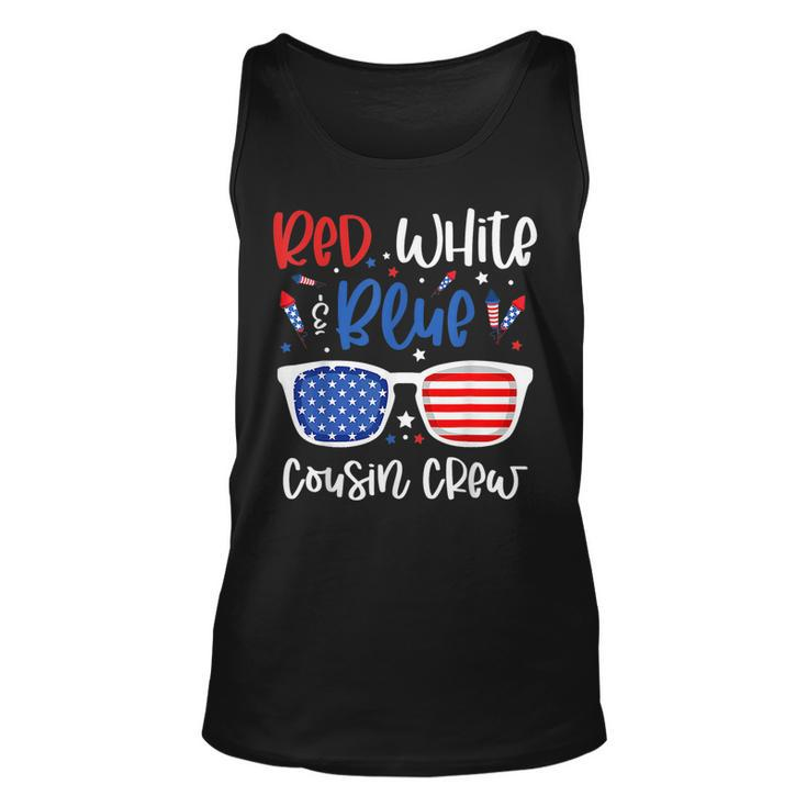 Red White & Blue Cousin Crew 4Th Of July Kids Usa Sunglasses Tank Top
