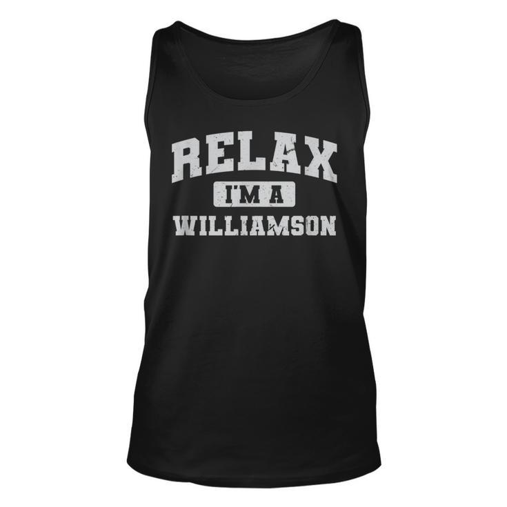 Relax Im A Williamson Reunion Relatives Matching Reunion Tank Top