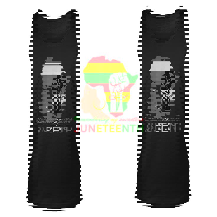 Remembering My Ancestors Junenth Celebration For Black Unisex Tank Top