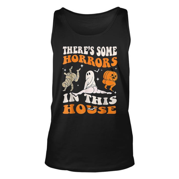 Theres Some Horrors In This House Ghost Pumpkin Halloween Tank Top