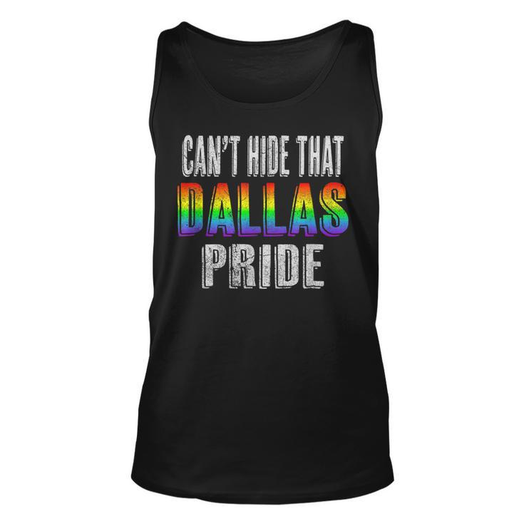 Retro 70S 80S Style Cant Hide That Dallas Gay Pride  Unisex Tank Top