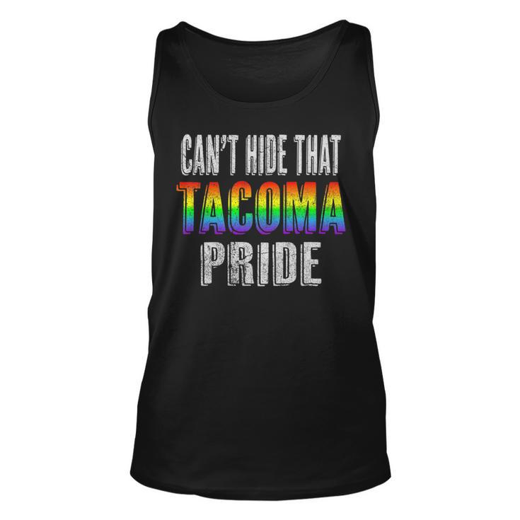 Retro 70S 80S Style Cant Hide That Tacoma Gay Pride   Unisex Tank Top