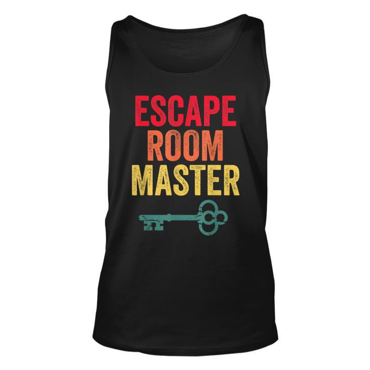 Retro Escape Room Master Vintage Escape Room Squad Unisex Tank Top