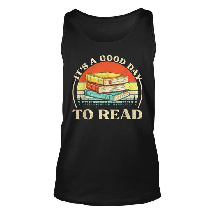 Retro It's A Good Day To Read Book Lover Back To School Tank Top