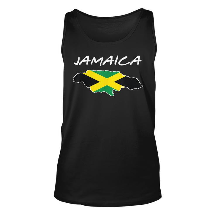 Retro Jamaica Flag Jamaican Island Travel Vacation Souvenir Unisex Tank Top