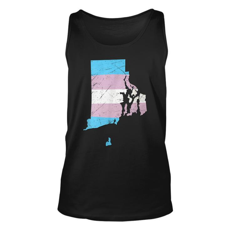 Rhode Island Transgender Pride Flag  Unisex Tank Top