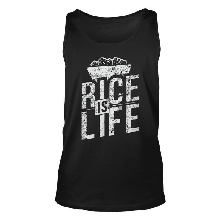 Rice Is Life Philippines Filipino Pinoy Asian Cuisine  Unisex Tank Top