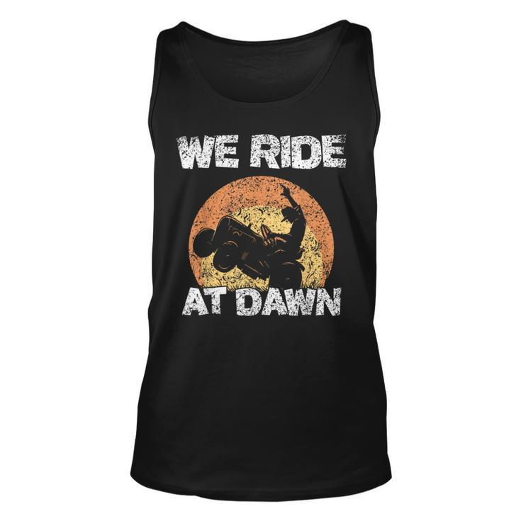 We Ride At Dawn Grass Mow Mower Cut Lawn Mowing Tank Top
