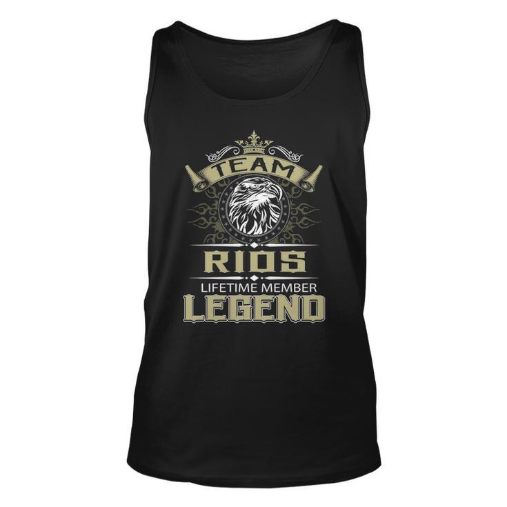 Rios Name Gift Team Rios Lifetime Member Legend Unisex Tank Top