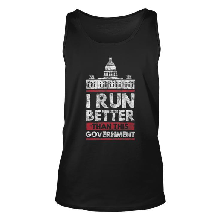 I Run Better Than This Government Runner Government Tank Top
