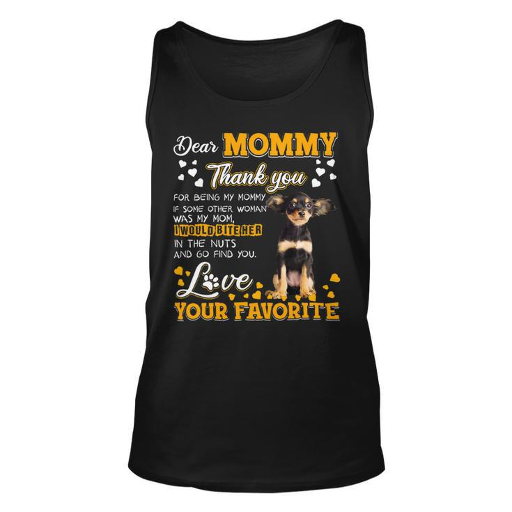 Russkiy Toy Dear Mommy Thank You For Being My Mommy Unisex Tank Top