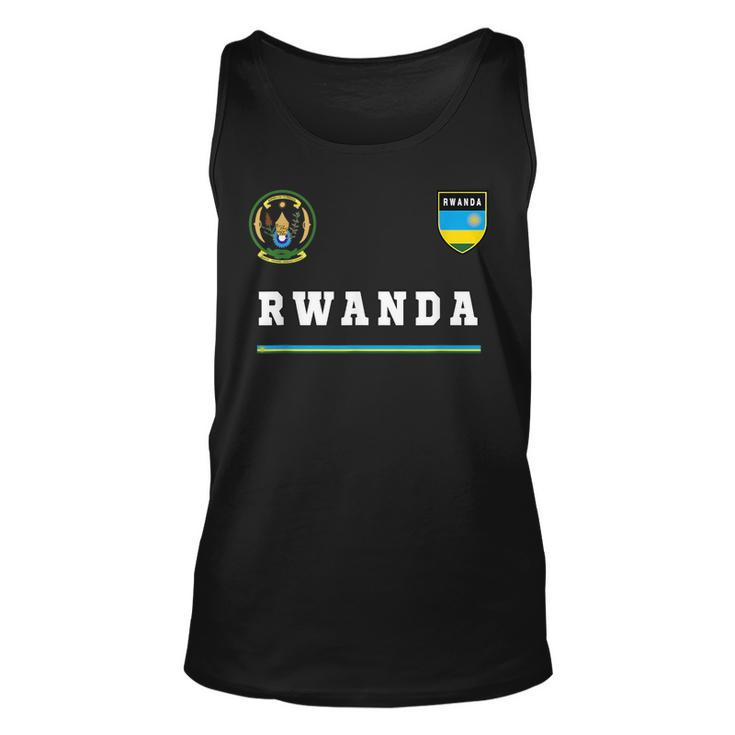Rwanda SportSoccer Jersey  Flag Football Africa  Unisex Tank Top