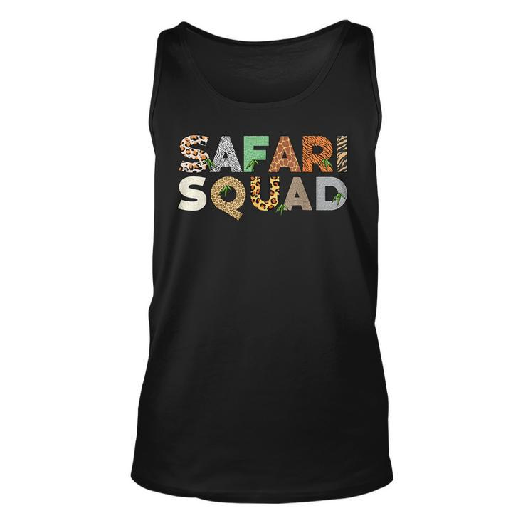 Safari Animal Pattern Print Family Safari Squad Tank Top