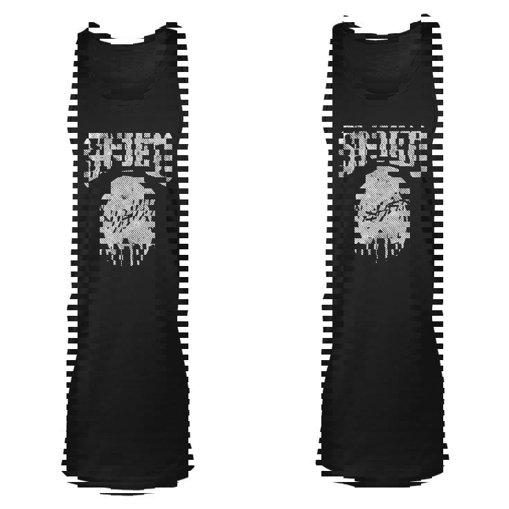 San Diego City California Baseball Skyline Vintage Souvenir California And Merchandise Tank Top
