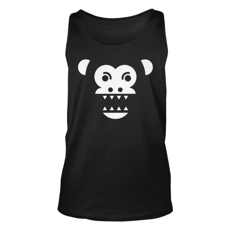 Scary Creepy Angry Monkey Gorilla Face For Trick And Treat Tank Top