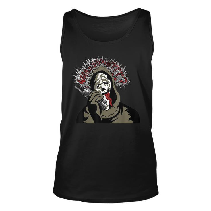 Scary Halloween Ghost Face Tank Top