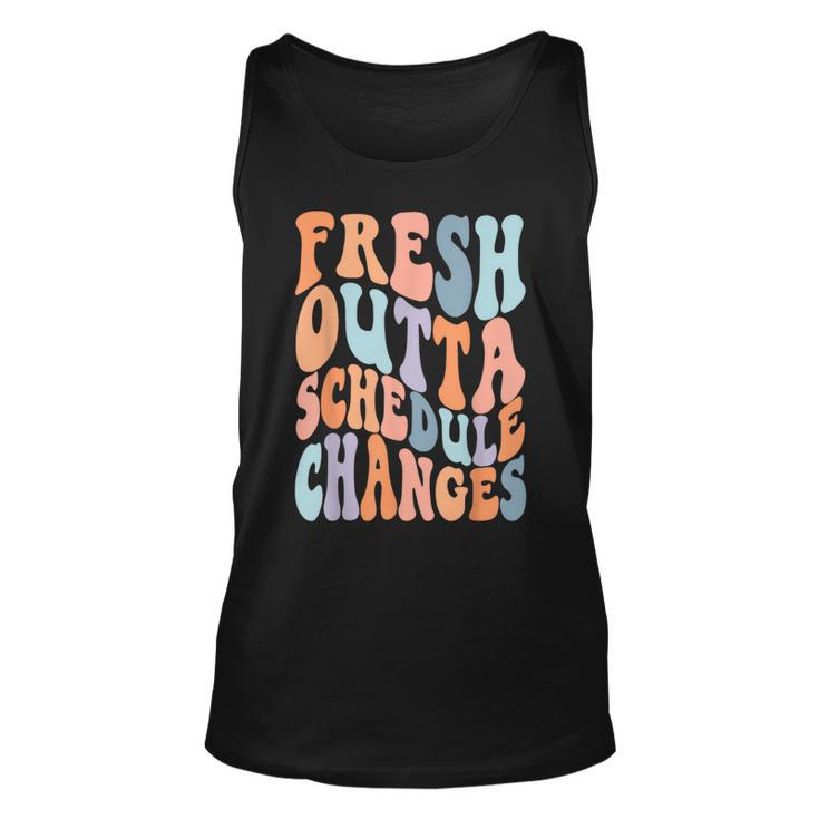 School Counselor Fresh Outta Schedule Changes Tank Top